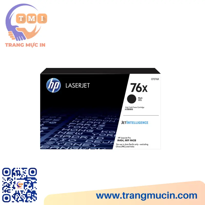 Hộp mực HP CF276X (76X) dung lượng lớn chính hãng & tương thích tại Trang Mực In