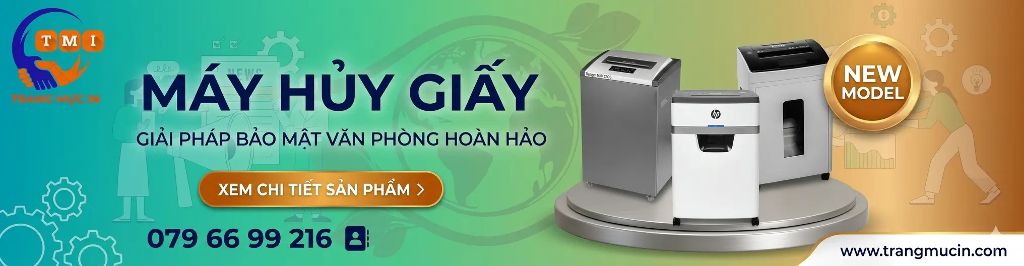 Máy hủy giấy tài liệu văn phòng