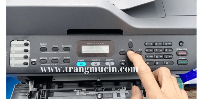 cách khắc phục máy in brother báo lỗi Print Unable 02