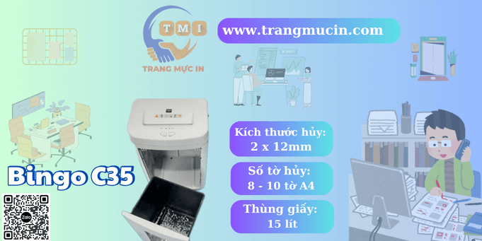 Máy hủy giấy Bingo C35
