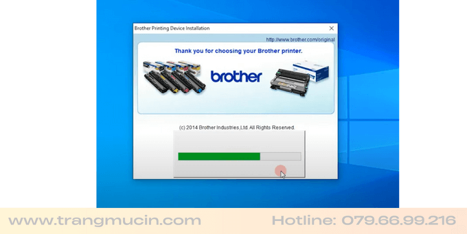 hướng dẫn cài đặt máy in Brother HL-L2321D bước 2