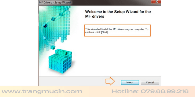 hướng dẫn cài đặt driver máy in canon mf3010 bước 2