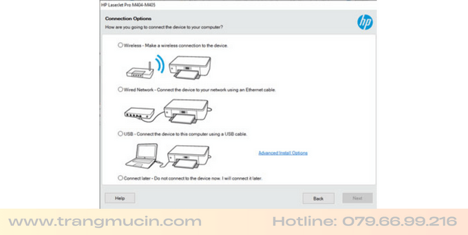 hướng dẫn cài cài đặt máy in hp laserjet pro m404dw bước 5