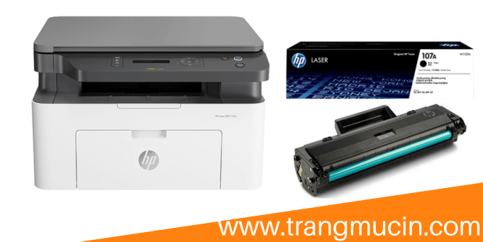 Picture of máy in hp laser đa chức năng hp laserjet 135a và hộp mực in hp 107a 