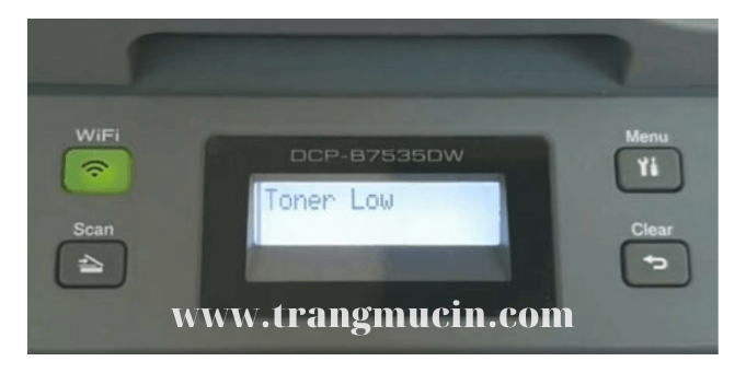 máy in brother dcp-b7535dw báo lỗi toner low