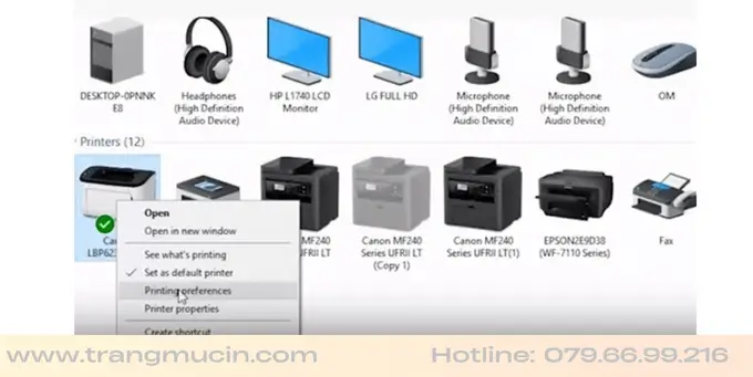 Máy in Canon LBP 6030 đèn đỏ nhấp nháy