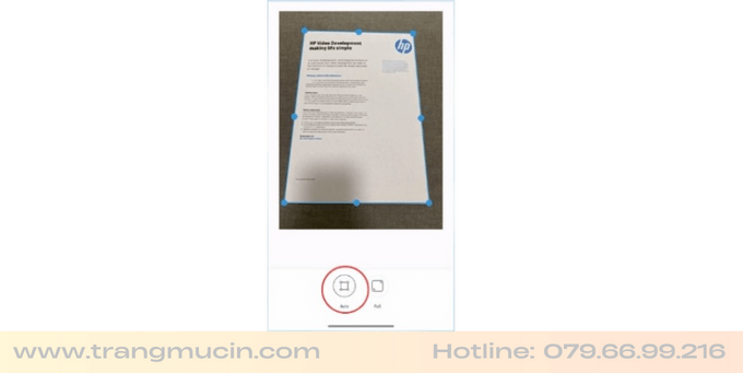 cách scan tài liệu từ điện thoại trên HP smart