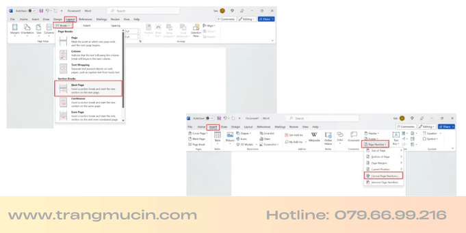Cách đánh số trang trong word - 2