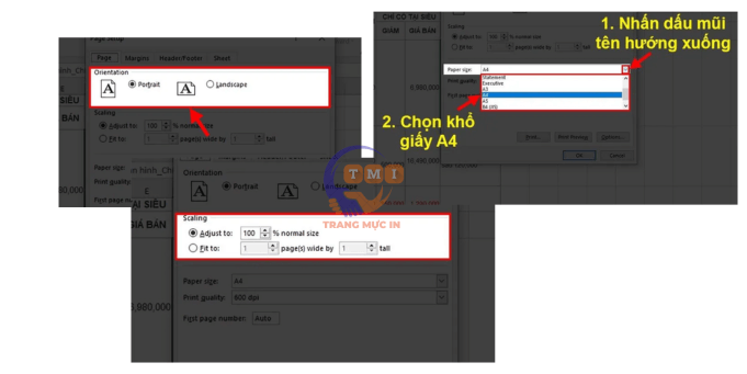 Cách in file Excel vừa trang giấy A4 không bị tràn trang - 2