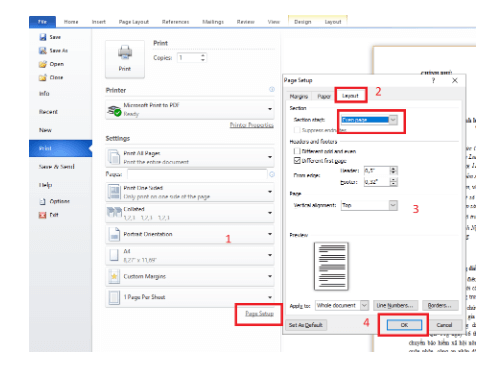 Cách in trang chẵn, lẻ trong Word - 1