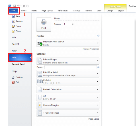 Cách in trang chẵn, lẻ trong Word