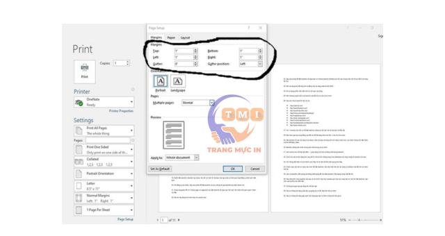 Lỗi máy in bị lệch lề in ra không đúng như trong Word, Excel - 10