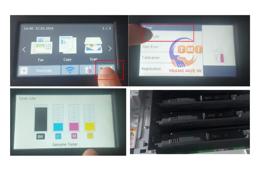 Cách xử lý máy in Brother MFC-L3760CDW & DCP-L3560CDW báo lỗi Replace Toner