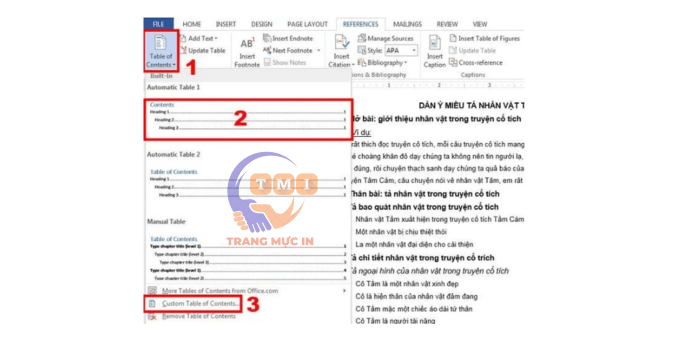 Cách tạo mục lục tự động cho Word 2010, 2016, 2019, 365 trên máy tính Win - 2