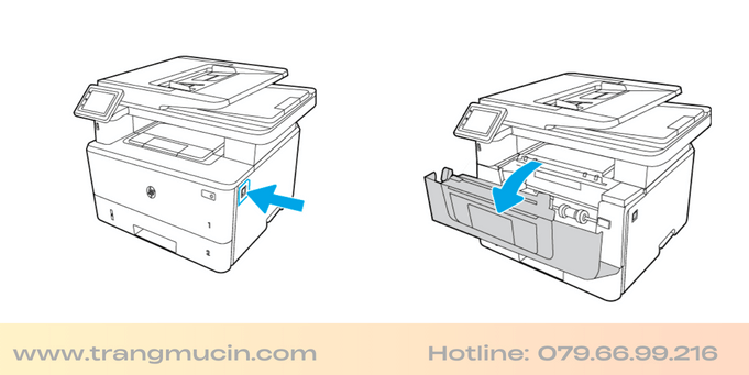 cách thay hộp mực máy in hp