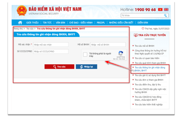 hướng dẫn tra cứu thông tin bảo hiểm xã hội tự nguyện 1