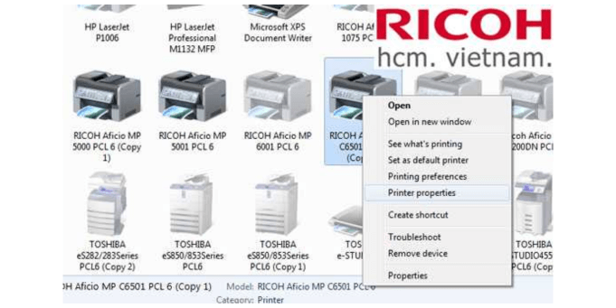 cách xem địa chỉ ip máy photocopy Ricoh 4