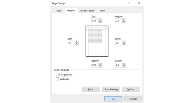 Cách in bảng trong Excel không bị mất cột - 1