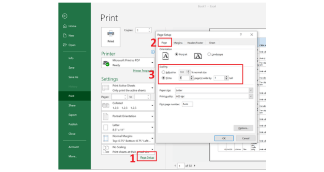 Cách in bảng trong Excel không bị mất cột - 3