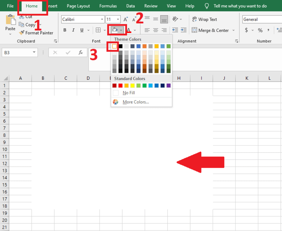 Cách xóa dòng kẻ trong file Excel - 02