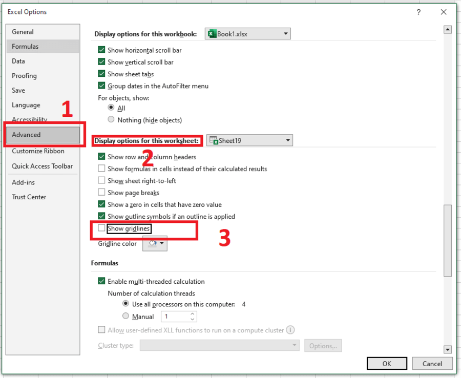 Cách xóa dòng kẻ trong file Excel - 04