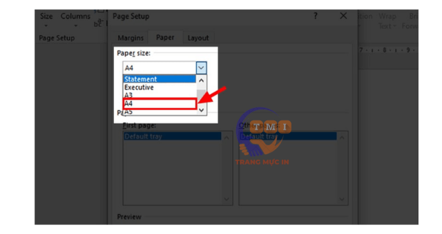 Cách in hết khổ giấy A4 trong Word - 3