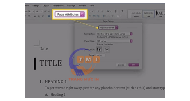 Cách in full hết khổ giấy A4 trong Word trên Macbook - 1